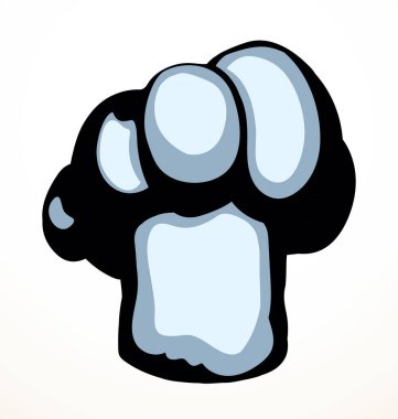 Kapalı, eski Fransız mutfağının kaputu. Siyah mürekkep kalemle çizilmiş başlık tasarımı retro sanat karalama çizgisi siluet baskı stili. Görünüm ışık kağıdının metin arkaplanını kapat