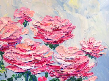 Parlak modern guache boya pastel eskiz görüntüsü. Canlı el çizimi akrilik bitki dalı kökü retro yaratıcı kağıt fırça fırçası ile tebrik kartı resmi. Gri gökyüzü sahnesinde leylak rengi desenli hediyeler
