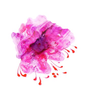 Neşeli canlı romantik guaş kağıt modern tarzda yarım yamalak metin için yer ile düşkün Etüt kurulamak. Fırça boya çizilen portre ışık kartındaki güzel taze lekeleri ver. Makro görünümü yaz kırık beyaz haşhaş