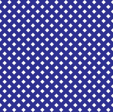 Tileable sanatsal canlı mavi quadrangle şekil spliced form şablonu. Trendy karanlık ultramarine kübik halı öğesi. Parlak sapphirine renk moda modüler mesh retro techno stil yineleme yinelenen düşkün tasarlamak yaratıcı