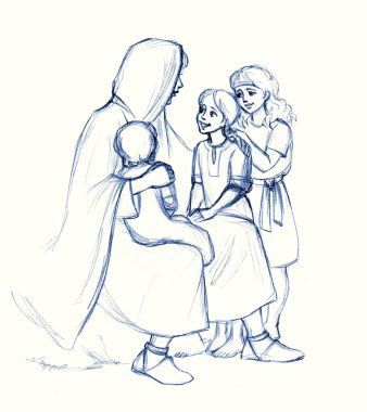 Genç yaşta İsrail 'de Yahudi anne koltuğu. Kucağında bir sürü küçük erkek dinleniyor. Hoş bir gülüş. Kutsal Yahudi kalemi. Neşeli, neşeli, duygusal yüz ifadesi. Konuş, Tanrı 'ya dua et.