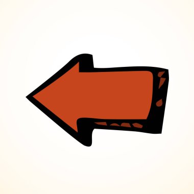 Close up cute down side grunge artist ui white paper backdrop text space. Freehand outline black ink paint way logotype emblem insignia design sketchy clip art modern contour scribble style brush label