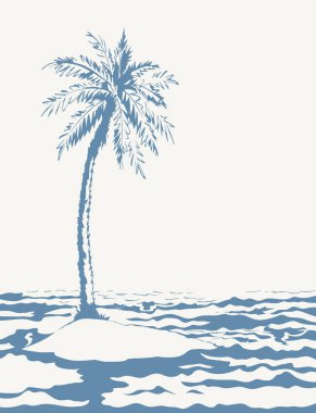 Eski yalnız umut yalnızlığı beyaz güneşli gün batımı gökyüzü yazı uzayı. Siyah el, 1 iplik çizdi ve konsept logo simgesini kaybetti. Retro sanat karalama çizgisi komik çizgi film tarzı komik gezi manzarası