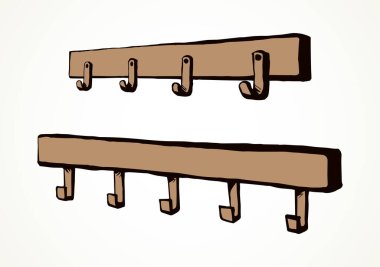Beyaz salonun arka planında eski ahşap tahta pano dekoru. El çizimi siyah mürekkep desenli obje amblemi. Metin için uzaya retro sanat karikatür tarzı çizilmiş. Kapalı tutucu resim grafiği
