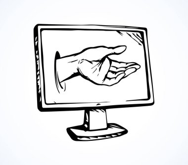 Düz lcd ui tv ill cihaz metin için beyaz alanda risk sorunu uygulaması yardımcı olur. Yalvarın sadaka veri parmakları ulaşmak isteyin. Sketch grafik vektör yasadışı net casus bozuk soyguncu adam bilgi hediye işareti simgesi tutun vermek çizilmiş