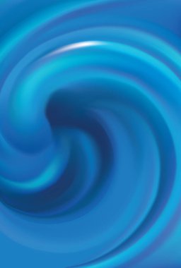 Glossy smooth shiny mix wavy eddy aqua radial curvy shape light cyan text space. Gel fluid surface cool soft bright azure navy color organic nature sapphire stream graphic art style design banner card