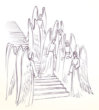 Aziz Seraph meleği efsanevi kahraman kilisenin en büyük umudu. El yapımı güç kutsal eski mucize giysi insan ruhu sineği kalk ayağa kalk inanç efsanesine ulaş dua et eski efsane sanat eskizi