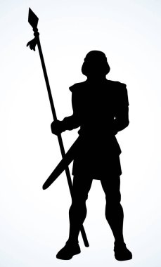 Cesur, yaşlı, soylu, sakallı, Yunan kralı, savunma kahramanı. Siyah el, güçlü Yahudi 'yi insan işaret simgesini geçerek çizdi. Yahudi kılıç kılıç gücü logosu. Retro beyaz İncilsel İsrail sanat çizgi film tarzı