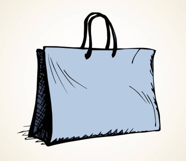 Yeni boş satır yeniden kullanımı boş kutucuk dizgisi ekle arkaplan arkaplanındaki metin boşluğuna tutun. Eskimiş resim karalama tarzında ana hatlı siyah mürekkep el çizimi halat kese kağıdı logosu amblemi tasarımı. Görüntüyü kapat