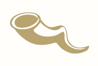 Yakın plan beyaz kabile çağı inek kasesi fincanı büyük siyah çizgi el çizimi halk şarabı amblemi çizimi eskiz sanat sukkot tovah melodisi kutsal yeni yıl shanah tova selamlama ses stili