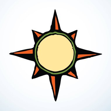 Eski grunge yol manzarası. Açık beyaz kağıt dokusu metin alanı arkaplanı. Çizgi siyah mürekkep el çizilmiş dünya deniz yolu GPS planı logo amblemi pankart tasarımı karikatür çizim çizim çizim tarzı