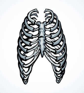 Öndeki beyaz kadın, eklem eklem ağrısı, kol ağrısı, hastane, tedavi, röntgen filmi logosu. Elle çizilmiş kadın doktor röntgeni ölü erkek omurilik rahatsızlığı, akciğer ağrısı sınavı karalama çizimi.