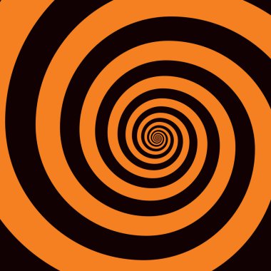 Anahatlı siyah beyaz boya sonsuz kıvrımlı patlak ressam logo dekoru retro baskı stili çiziyor. Modern parlak kırmızı baş döndürücü efekt sıvı akış döngüsü fırıldak baş dönmesi patlaması