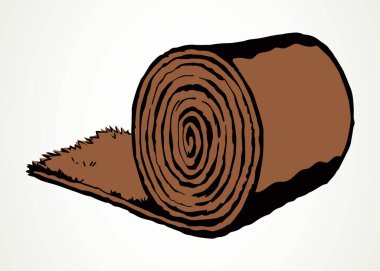 Kıvrımlı lüks VIP makarası beyaz kağıt metin alanının üzerinde uzanıyordu. Eski sanat karikatür baskı tarzında ana hatları çizilmiş düz dekoratif yatak yastığı logosu tasarımı konsepti. Yakın görünüm