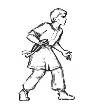 Öfke, Doğu Yakası 'nın canını sıkar. Yumruk yumruğa yarışır. Kız vurur, İncil' i kazanır. Çizgi eli çizilmiş rakip şövalye bekçisi kick ball oyunu konseptine karşı eski İncil çağı sanat stili