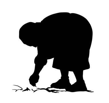 Yaşlı Yahudi, Müslüman Arap bir adam esrar kasesi çantası tutuyor. Fasulye yiyor. Kırsal kesimde bahar yetiştirme işi yapıyor. El yapımı Yahudi İncil sanatı hüzünlü, Doğu Asyalı, İsrailli beyaz, köle kadın yayı mısırı