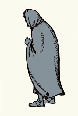 El çizimi, kutsal tanrı erkek haham, yay işareti, Asya kilisesi inancı, resim çizimi, beyaz gökyüzü. Musa dişi Yahudi, dikiz aynasından gizle. Pelerin, kurtarıcı sembolü.