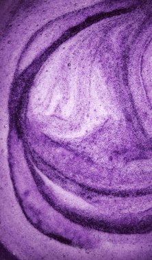 Makro parlak ışık, kalın, ıslak, kalın, sağlıklı hava dairesi, sarmal lekeli içki, yemek konsepti. Eskimiş sanat tasarımı koyu renk sulu yumuşak spa jel sume metin alanı üst görünümü