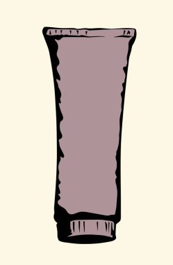 Boş banyo güneşini kapat, krem krem merhem seti. Beyaz etiketli metin alanı. Siyah el çizimi güzellik tuvaleti spa oral boya kavanozu logo simgesi. Çizgi film stili karalama