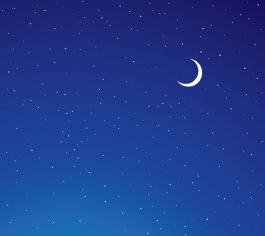 Parlak, sakin, sakin, pırıl pırıl, pırıl parlayan bir kıvılcım. Alacakaranlık, toz bulutunun alacakaranlık şeklindeki güzellik kavramı. Sevimli sanat fantastik hiç kimse gece vakti ışıltılı tasarım hilal elementi çizgi film tarzı metin çizer