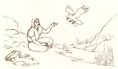 Kutsal muhtaçlara muhtaç, mutsuz, mutlu, son sınıf erkek, yahudi, dinlenme yerinde otur ve Tanrı 'ya hikaye çizimi yap. Asya Doğu Çağı 'nda kıtlık elbisesi kumaş kalesi sineği kuru dere gökyüzünü besliyor İbrani inanç sembolü