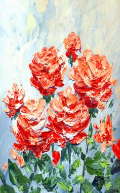 Parlak modern guache boya pastel eskiz görüntüsü. Canlı el çizimi akrilik bitki dalı kökü retro yaratıcı kağıt fırça fırçası ile tebrik kartı resmi. Gri gökyüzü sahnesinde leylak rengi desenli hediyeler