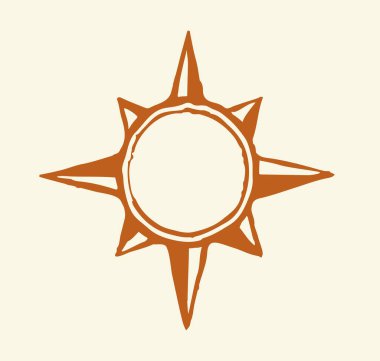 Eski grunge yol manzarası. Açık beyaz kağıt dokusu metin alanı arkaplanı. Çizgi siyah mürekkep el çizilmiş dünya deniz yolu GPS planı logo amblemi pankart tasarımı karikatür çizim çizim çizim tarzı