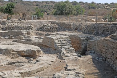 Parktaki eski kalıntılar, Ashkelon, İsrail