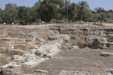 Parktaki eski kalıntılar, Ashkelon, İsrail