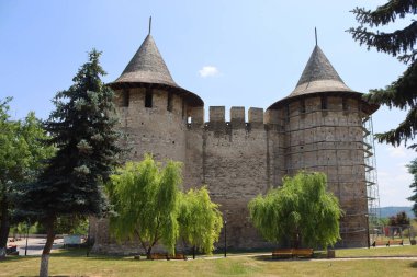 Ortaçağ Soroca, Moldova Cumhuriyeti kalede görünümünü. Fort 1499 Moldova Prens Stephen tarafından büyük inşa. 2015 yılında yenilenmiştir