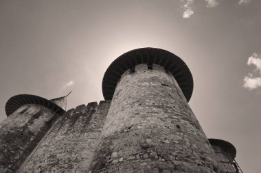 Ortaçağ Soroca, Moldova Cumhuriyeti kalede görünümünü. Fort 1499 Moldova Prens Stephen tarafından büyük inşa. 2015 yılında yenilenmiştir