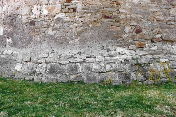 Στενή Άποψη Του Τείχους Του Μεσαιωνικού Φρουρίου Στη Σορόκα Της — Φωτογραφία Αρχείου