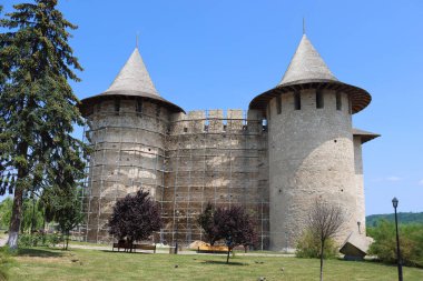 Ortaçağ Soroca, Moldova Cumhuriyeti kalede görünümünü. Fort 1499 Moldova Prens Stephen tarafından büyük inşa. 2015 yılında yenilenmiştir