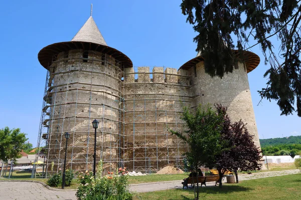 Ortaçağ Soroca, Moldova Cumhuriyeti kalede görünümünü. Fort 1499 Moldova Prens Stephen tarafından büyük inşa. 2015 yılında yenilenmiştir