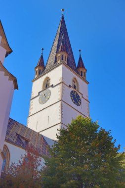 Romanya 'nın Transilvanya, Sibiu kentindeki Saint Mary Lüteryen Katedrali