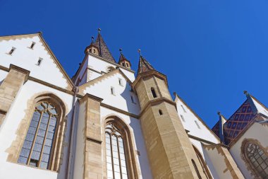 Romanya 'nın Transilvanya, Sibiu kentindeki Saint Mary Lüteryen Katedrali