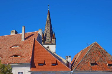 Romanya 'nın Transilvanya, Sibiu kentindeki Saint Mary Lüteryen Katedrali