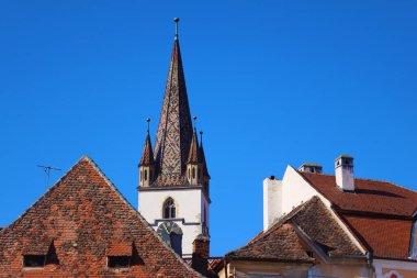 Romanya 'nın Transilvanya, Sibiu kentindeki Saint Mary Lüteryen Katedrali