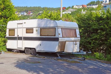 Alesund, Norveç 'te karavan, karavan, karavan, karavan.