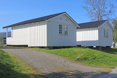 Camping houses in Alesund, Norway