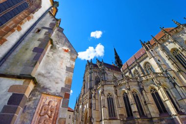 Kosice, Slovakya 'daki Aziz Michael Kilisesi ve St. Elizabeth Katedrali