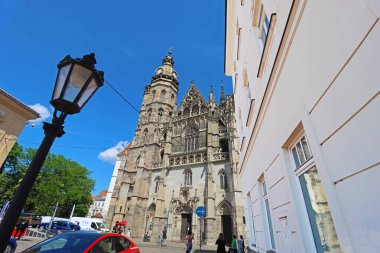 Kosice, Slovakya - 26 Mayıs 2024: St. Elizabeth Katedrali