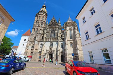 Kosice, Slovakya - 26 Mayıs 2024: St. Elizabeth Katedrali