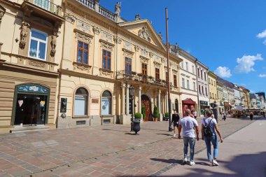 Kosice, Slovakya - 26 Mayıs 2025: Eski belediye binası