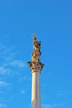 Marian Column, Veba Sütunu, Cesky Krumlov, Çek Cumhuriyeti