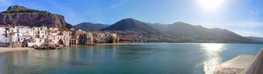 Cefalu, medieval village of Sicily island, Province of Palermo, Italy. Panorama
