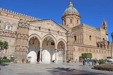 Palermo, Italy - January 24, 2025: Palermo Cathedral