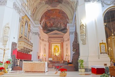 Palermo, Italy - January 24, 2025: Palermo Cathedral Interior