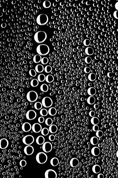 Gotas Água Condensação Abstrato Perto Gotas Água — Fotografia de Stock