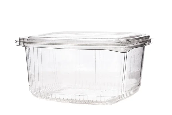 Transparente Plastikschale Zur Aufbewahrung Von Lebensmitteln Oder Anderen Kleinen Gegenständen — Stockfoto